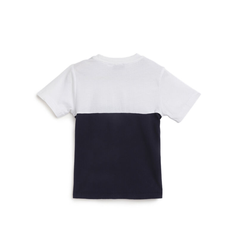 Boys Dark Blue Solid Short Sleeve T-Shirt image number null